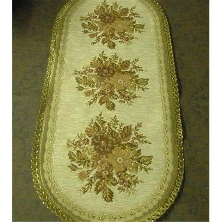 Fastfood 14 x 46 in. Begium Table Runner Anika, Red FA2570156